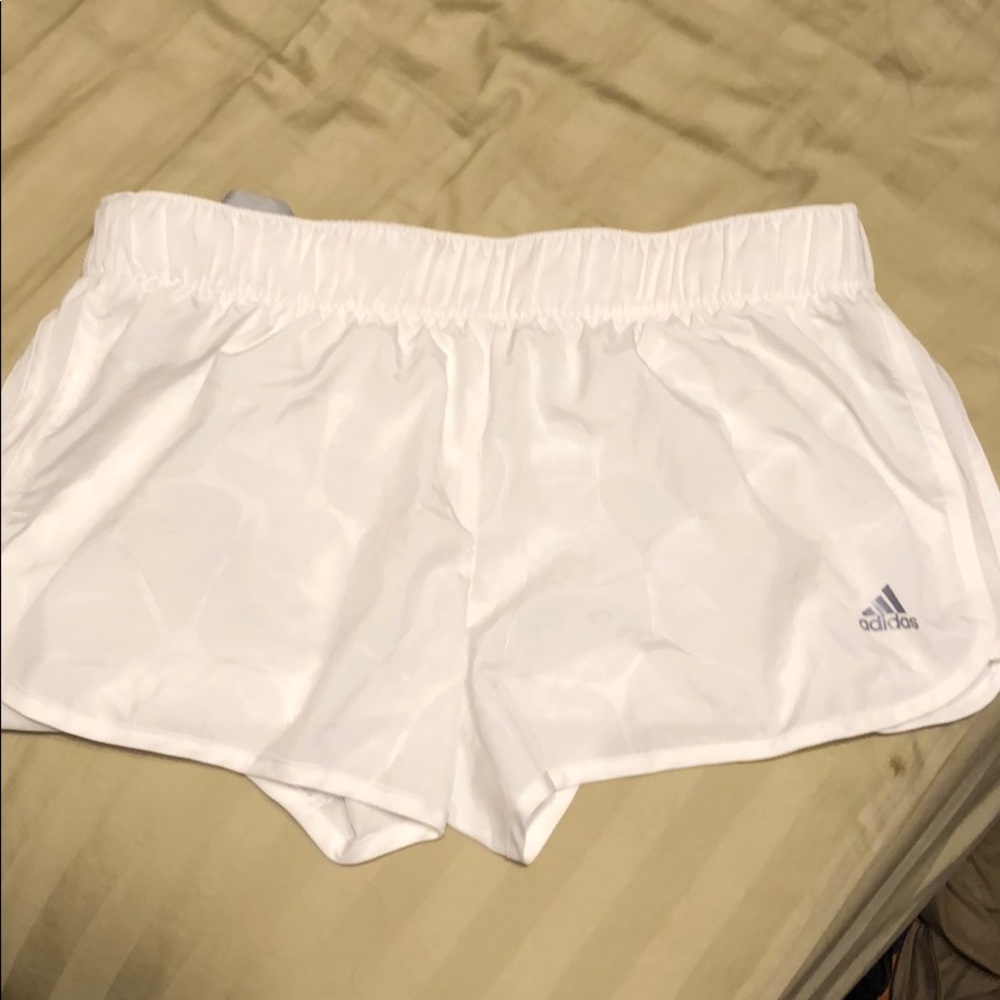 Adidas white shorts
